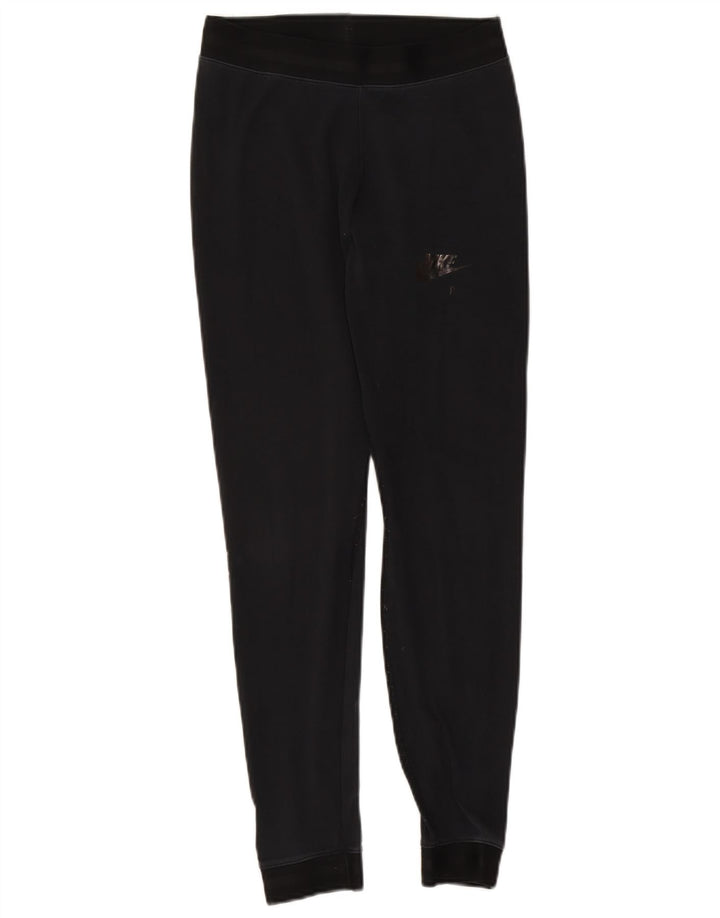 Nike Damen Graphic Leggings UK 12 Medium Schwarz