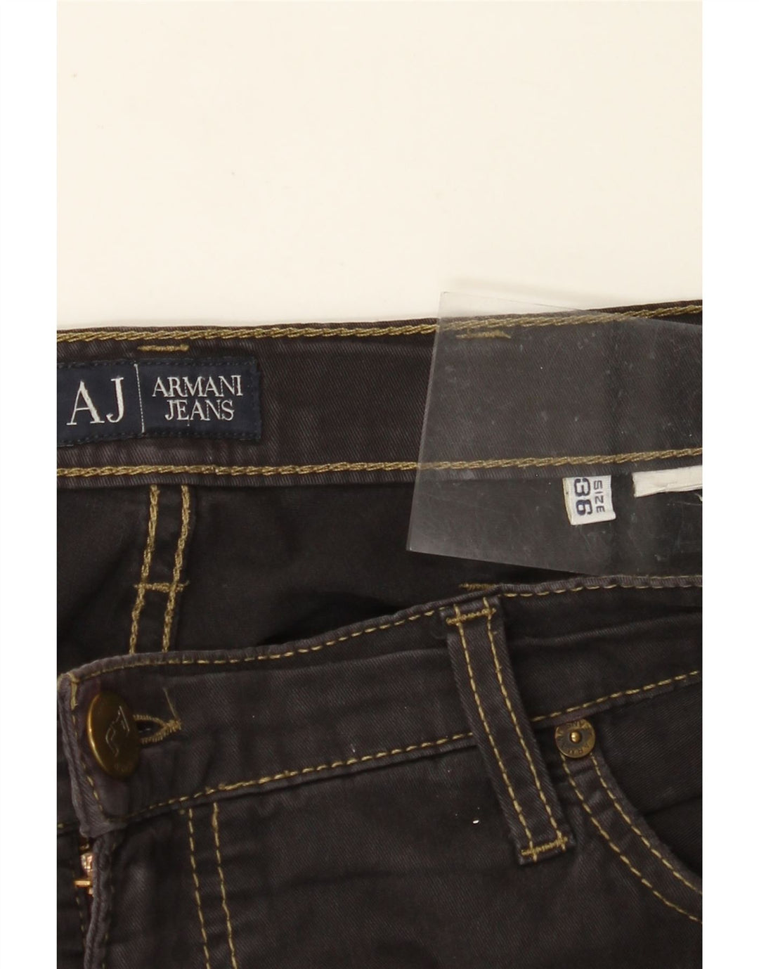 ARMANI Herren Straight Jeans W36 L34 Schwarz
