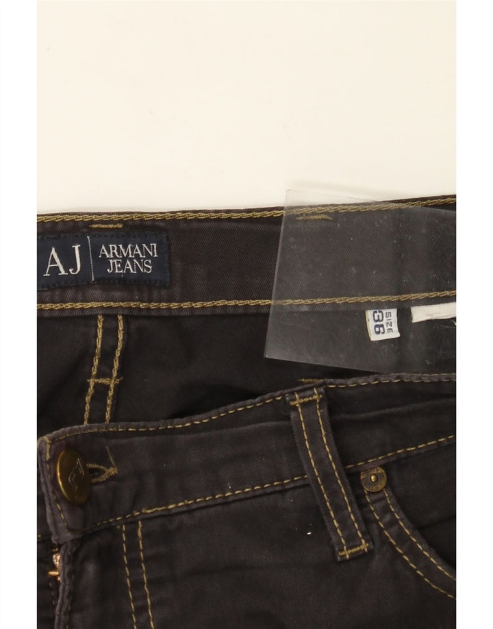 ARMANI Herren Straight Jeans W36 L34 Schwarz