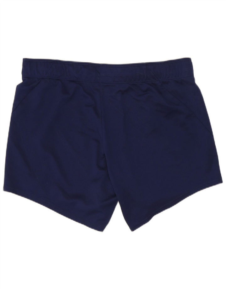 Nike Damen Dri Fit Sport Shorts UK 12 Medium Marineblau Polyester
