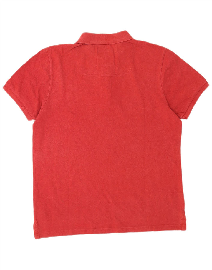 Joules Herren-Poloshirt aus mittelroter Baumwolle