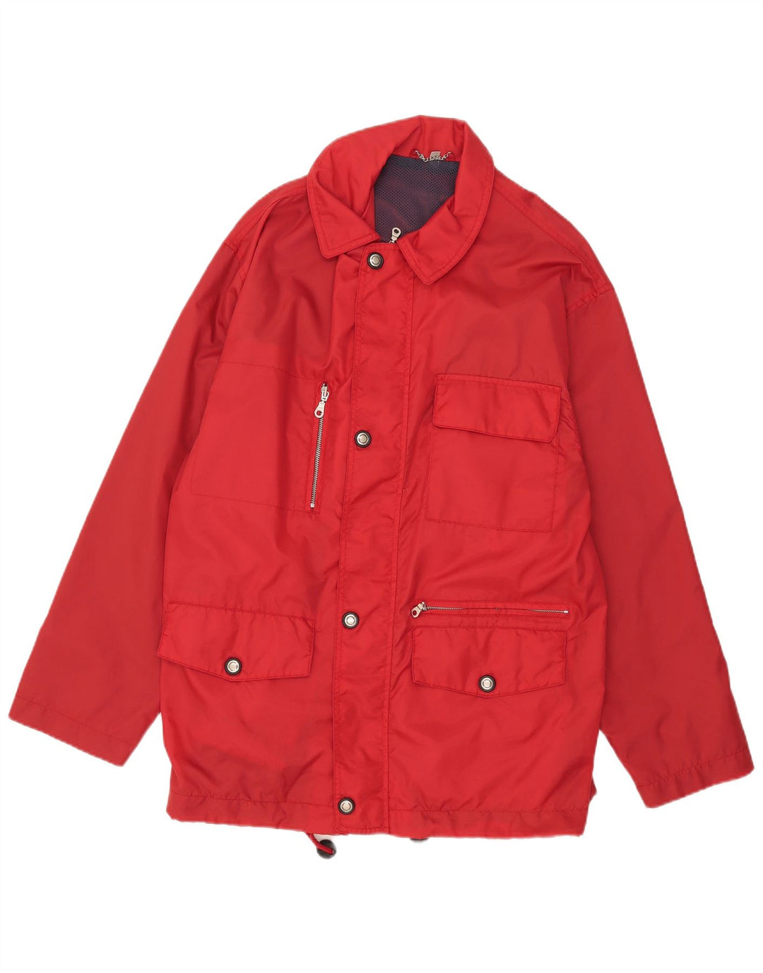 Vintage Herren Utility Jacke UK 40 Großes rotes Nylon