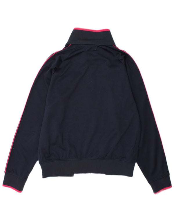 Kappa Damen-Trainingsanzug-Top-Jacke, UK 14, mittleres Marineblau, Farbblock