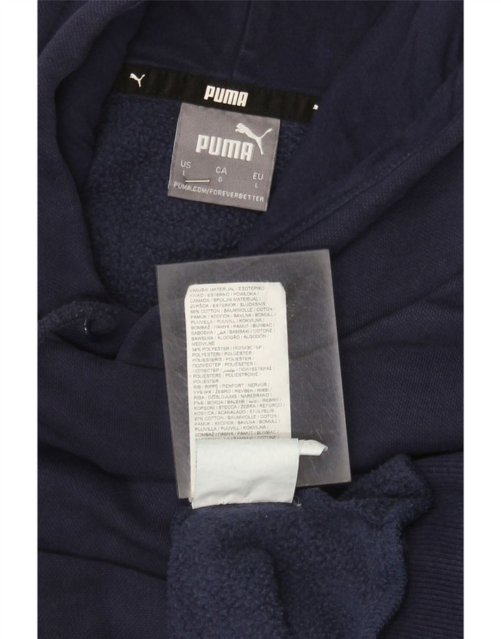 Puma Herren Kapuzenpullover, groß, marineblau, Baumwolle