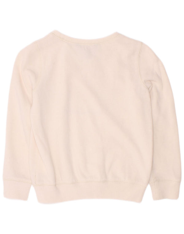 Polo Ralph Lauren Grafik-Sweatshirt für Mädchen, 5–6 Jahre, gebrochenes Weiß