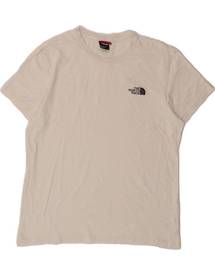 THE NORTH FACE Mens T-Shirt Top Large White Cotton Vintage The North Face and Second-Hand The North Face from Messina Hembry 