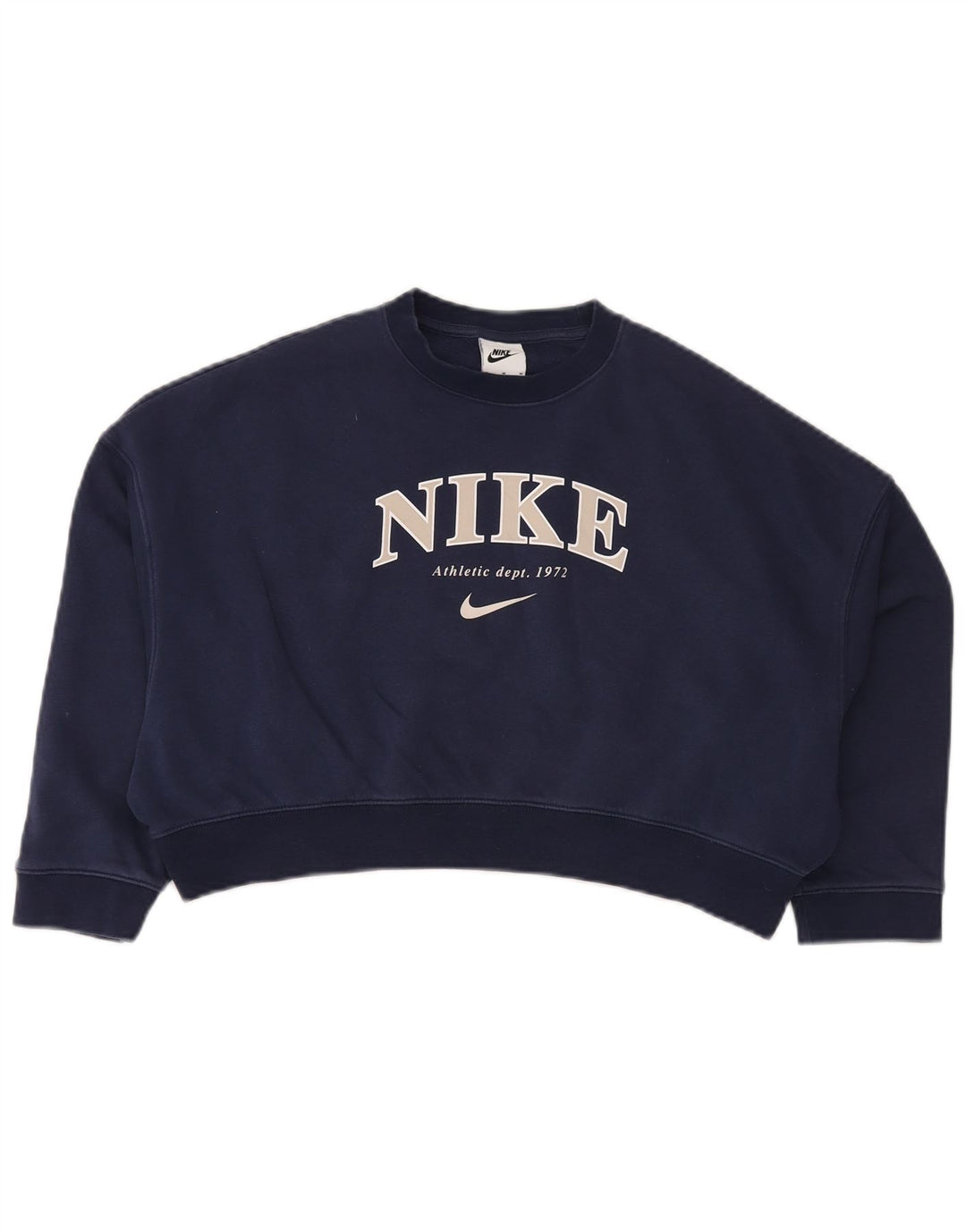 NIKE Crop-Oversize-Sweatshirt für Mädchen, 10–11 Jahre, mittleres Marineblau