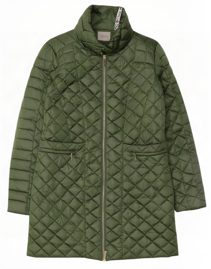 Marella Damen Wattierter Mantel UK 10 Small Grün