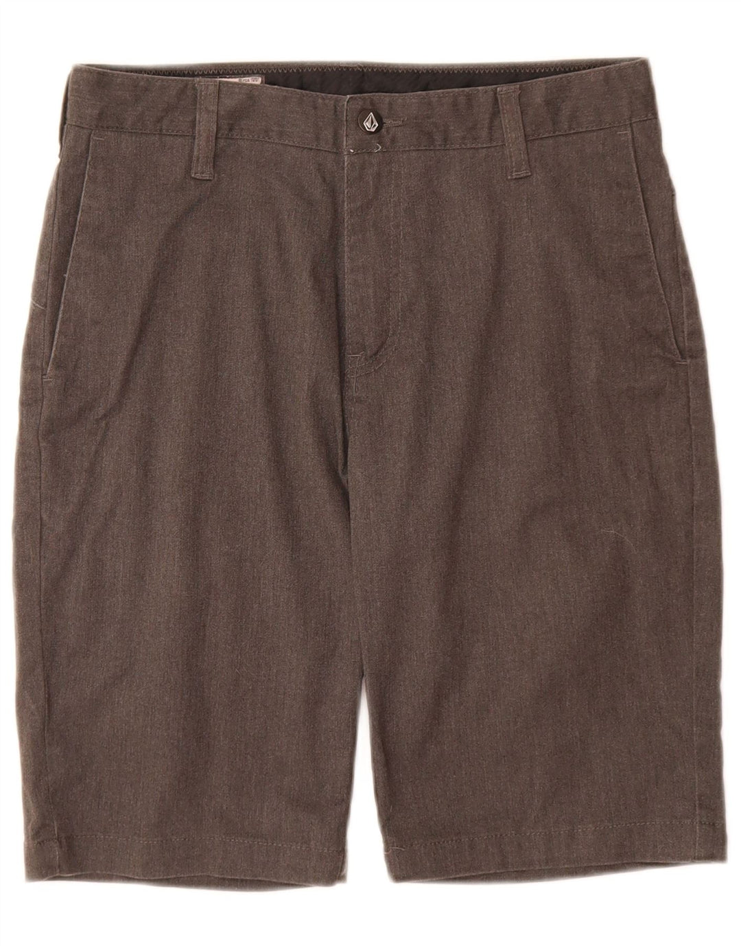 Volcom Herren Chinoshorts W28 Small Graue Baumwolle