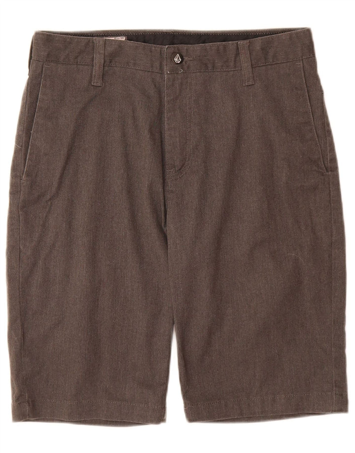 Volcom Herren Chinoshorts W28 Small Graue Baumwolle