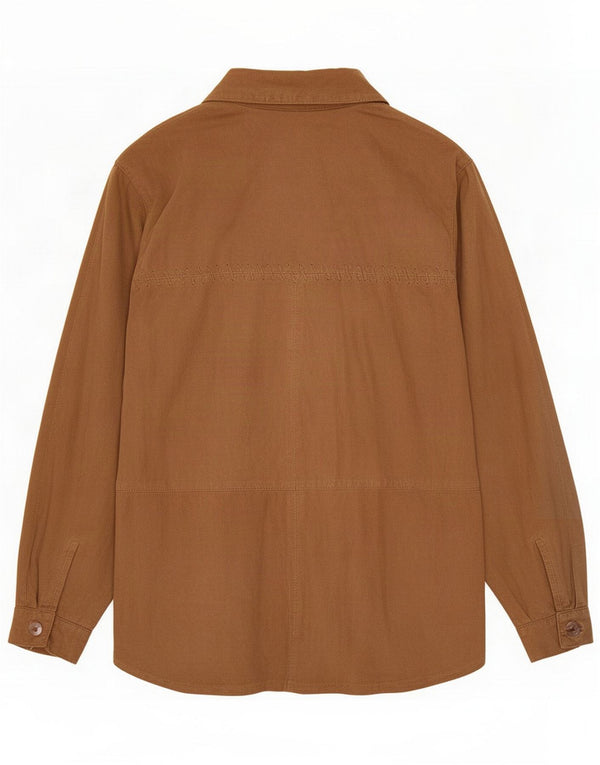 Vintage Damen Wildlederhemd IT 48 XL Beige Classic