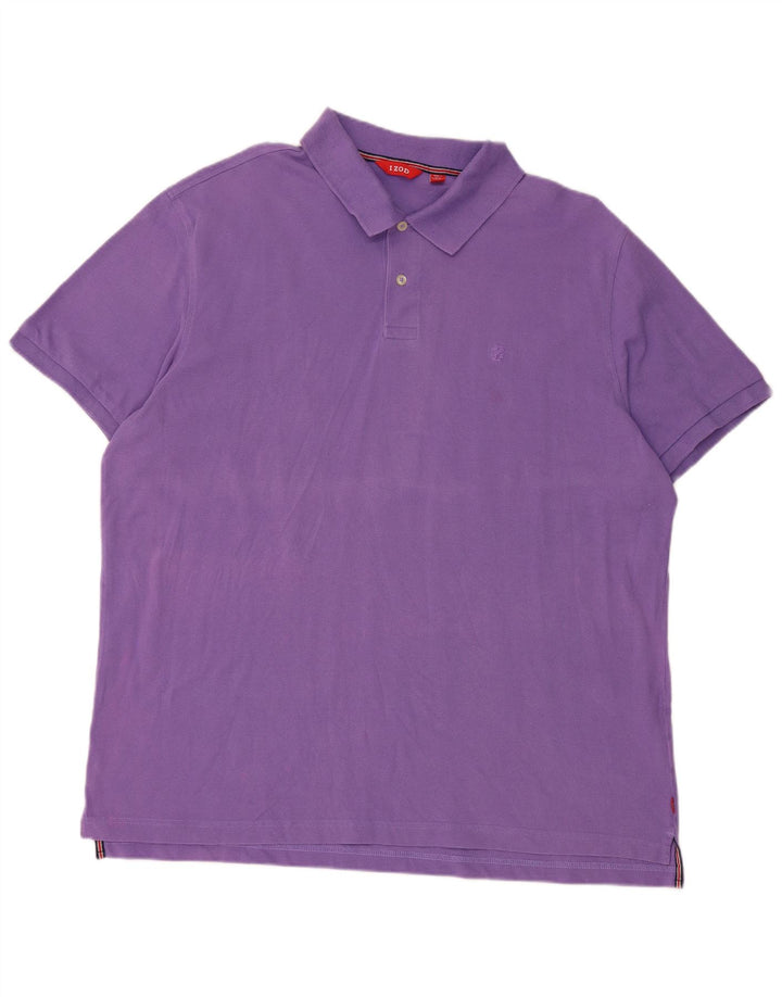 IZOD Herren Poloshirt 2XL Lila Baumwolle