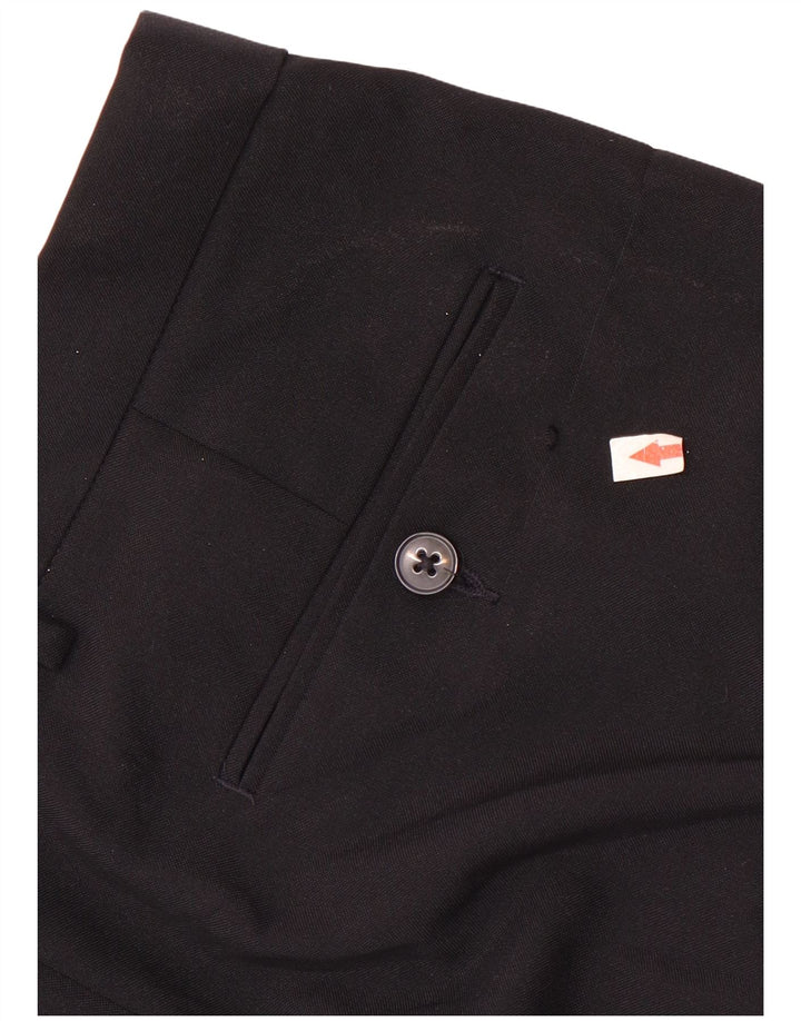 Marks & Spencer Herren-Anzughose mit normaler Passform, W34 L33, marineblaues Polyester