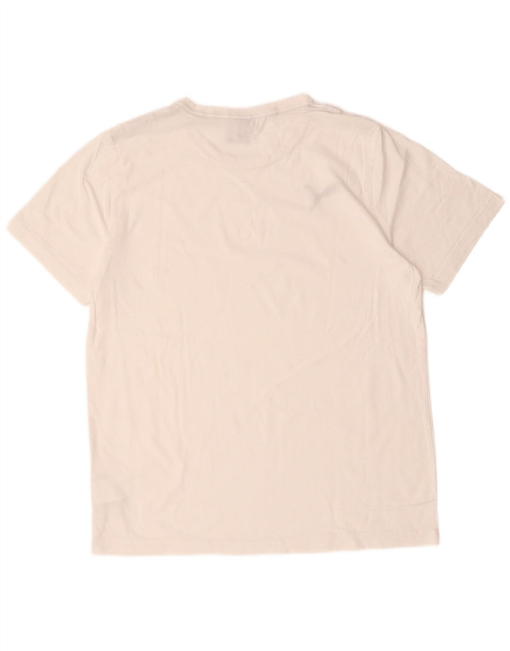 Puma Herren T-Shirt Top Large Weiß Baumwolle