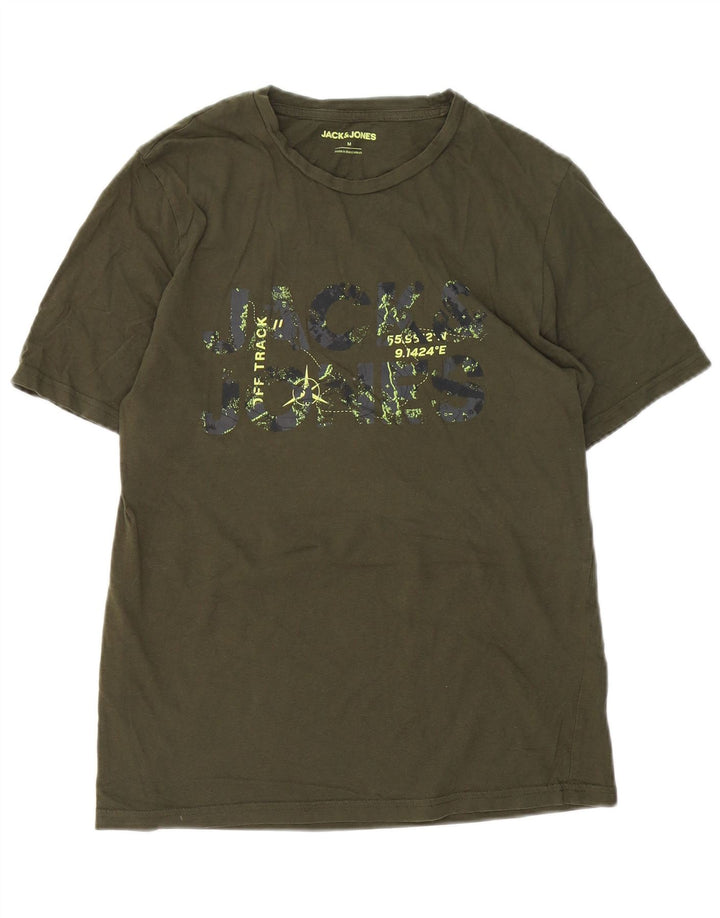 Jack & Jones Herren-T-Shirt mit Grafik, mittlere Khaki-Baumwolle