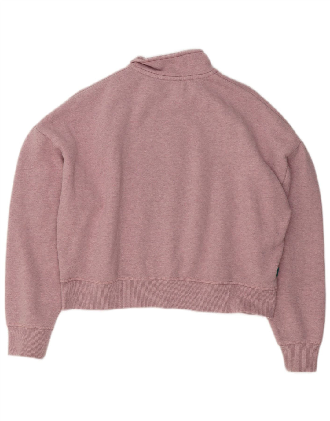 Superdry Damen-Pullover, übergroßer Crop-Sweatshirt, Gr. 16, Größe L, rosa meliert