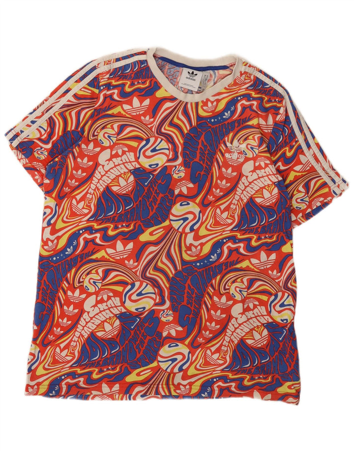 Adidas Herren Grafik T-Shirt Top Medium Mehrfarbige Baumwolle