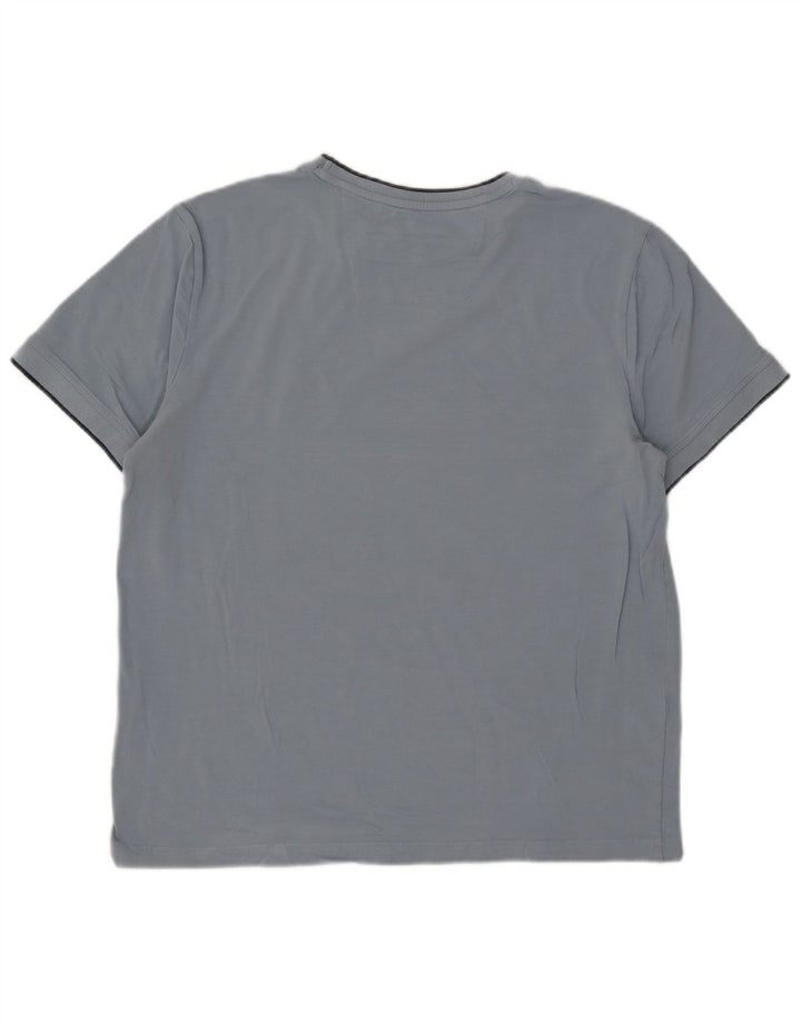 Nautica Herren T-Shirt Top Large Blau Baumwolle