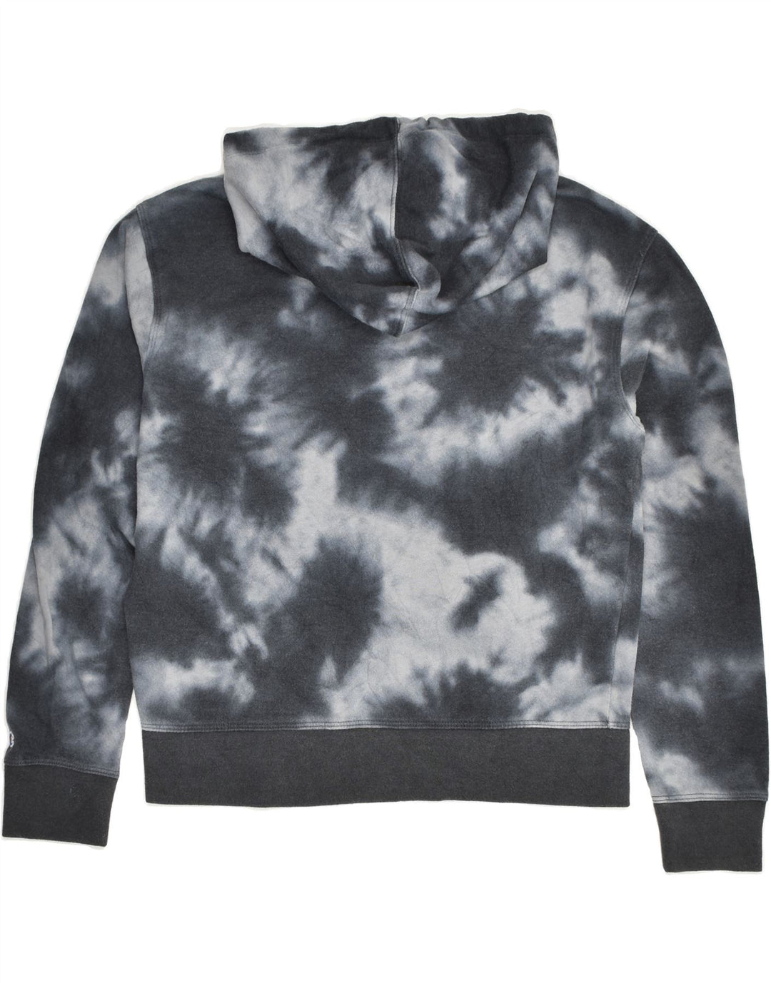 CHAMPION Womens Hoodie Jumper UK 8 Small Grey Tie Dye Cotton | Vintage Champion | Thrift | Second-Hand Champion | Used Clothing | Messina Hembry 