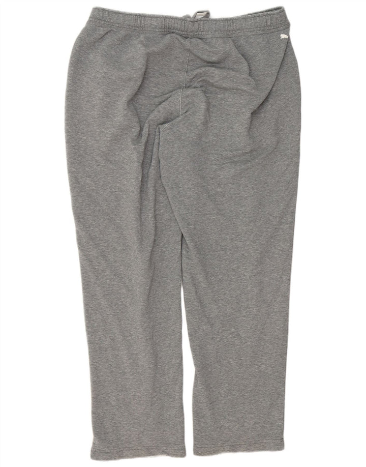 Puma Herren-Trainingshose 2XL, grau gefleckte Baumwolle