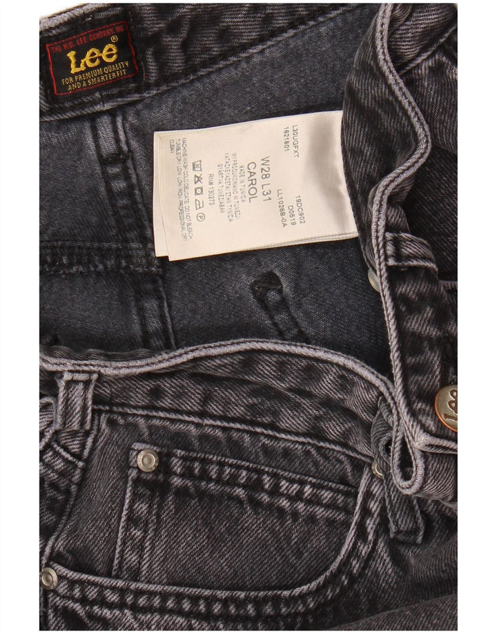 Lee Damen Carol Cropped Jeans W28 L25 Graue Baumwolle