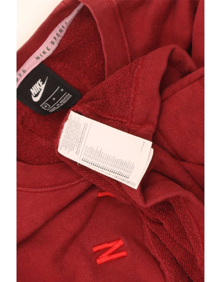 Nike Damen-Sweatshirt mit übergroßem Crop-Grafikmotiv, Gr. 14, mittelrot