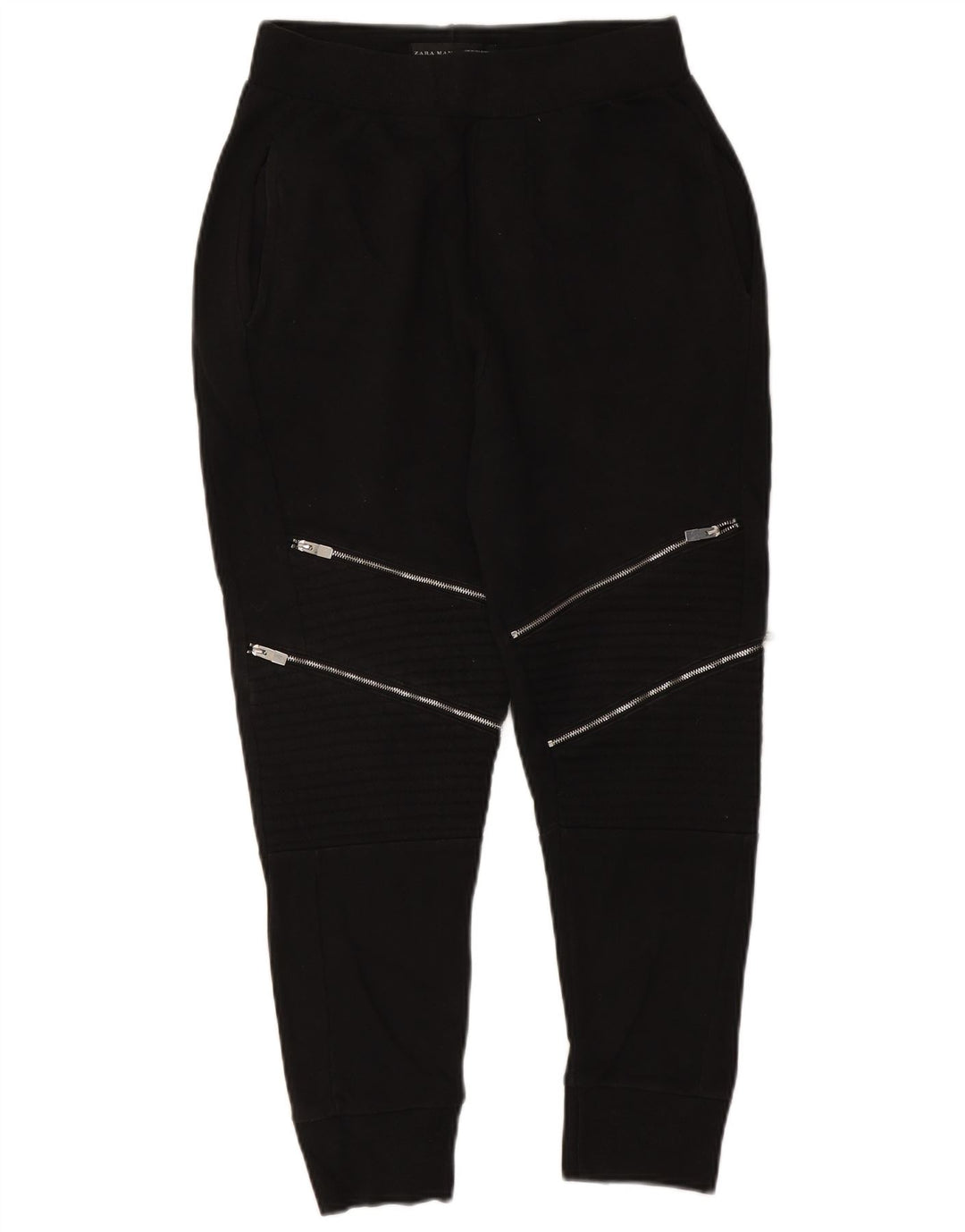 Zara Herren-Trainingshose, Jogginghose, Mittelschwarz, Polyester