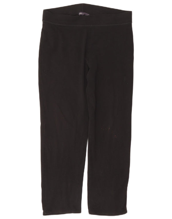 Marks & Spencer Damen Leggings UK 16 Große schwarze Baumwolle