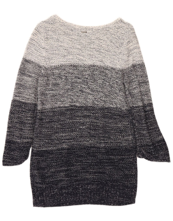 Esprit Damen-Pulloverkleid mit 3/4-Ärmeln, UK 18, XL, Blau, Colourblock-Baumwolle