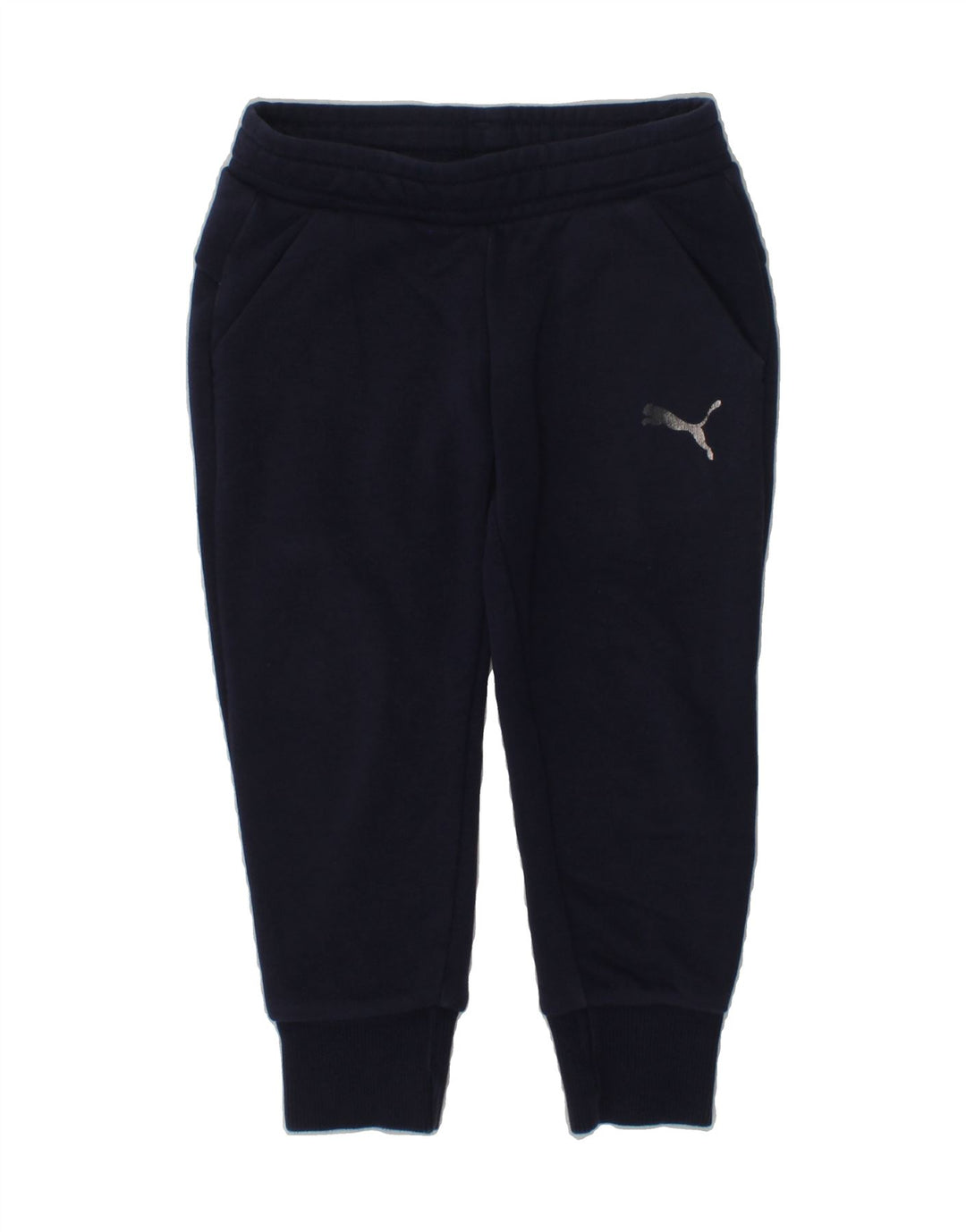 PUMA Boys Tracksuit Trousers Joggers 3-4 Years Navy Blue | Vintage Puma | Thrift | Second-Hand Puma | Used Clothing | Messina Hembry 