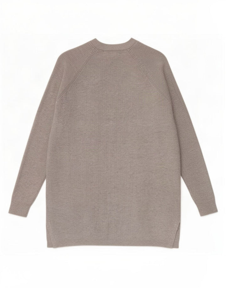 Marks & Spencer Damen-Strickjacke in Übergröße, Gr. 10, Größe S, graue Viskose