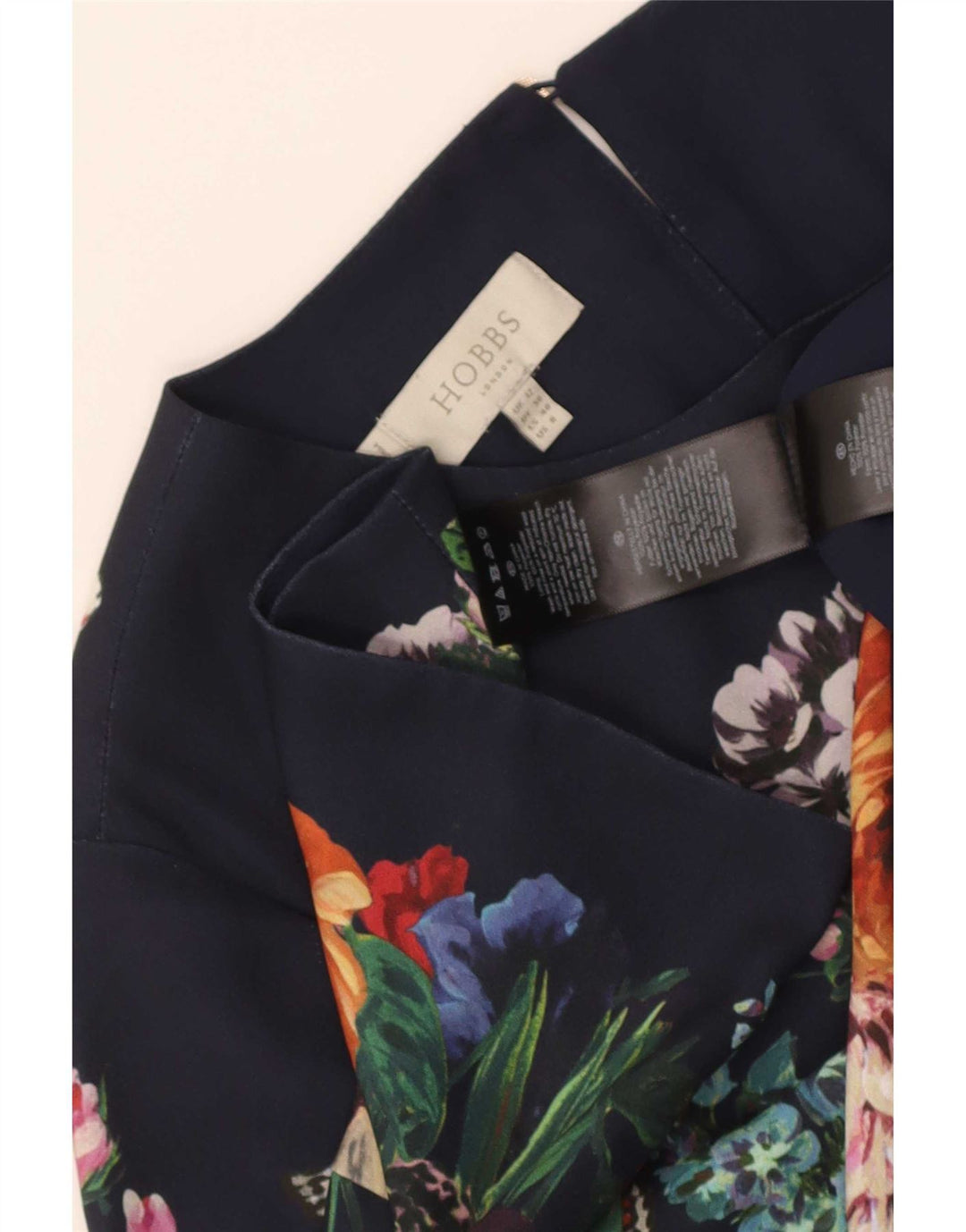 Hobbs Damen-Etuikleid mit 3/4-Ärmeln, Größe M, mehrfarbig, Blumenmuster