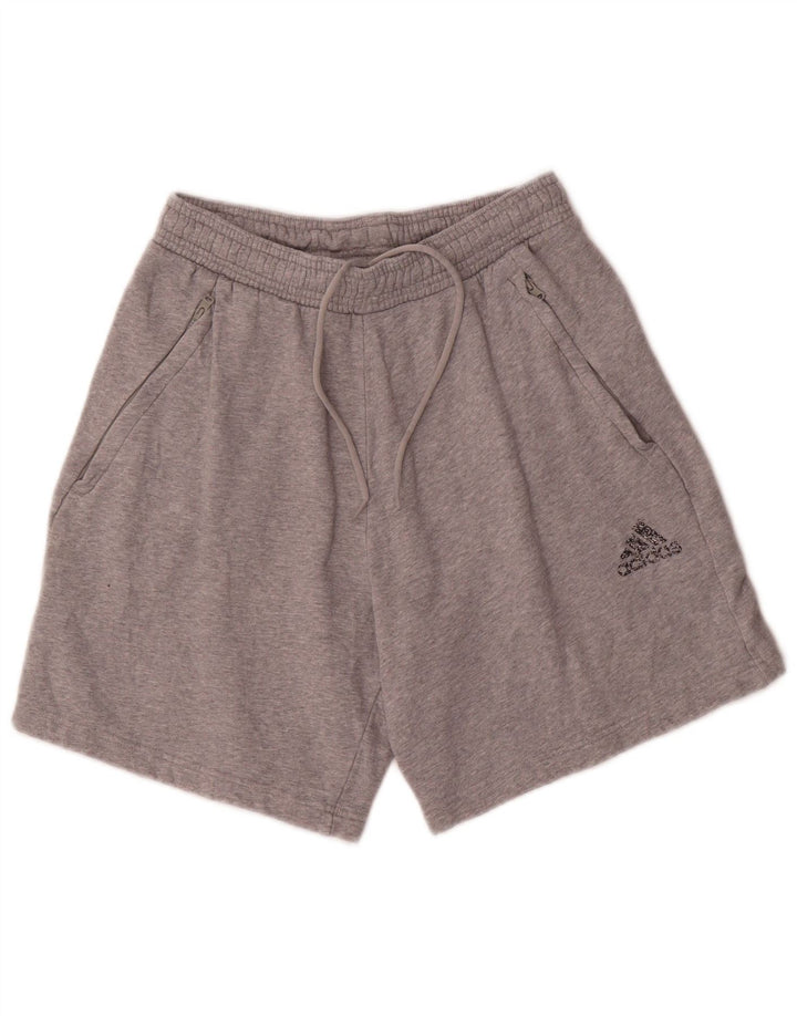 Adidas Herren Sportshorts Mittelgrau meliert