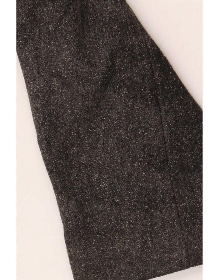 Ted Baker Herrenmantel, Größe 2, klein, grau gesprenkelte Wolle