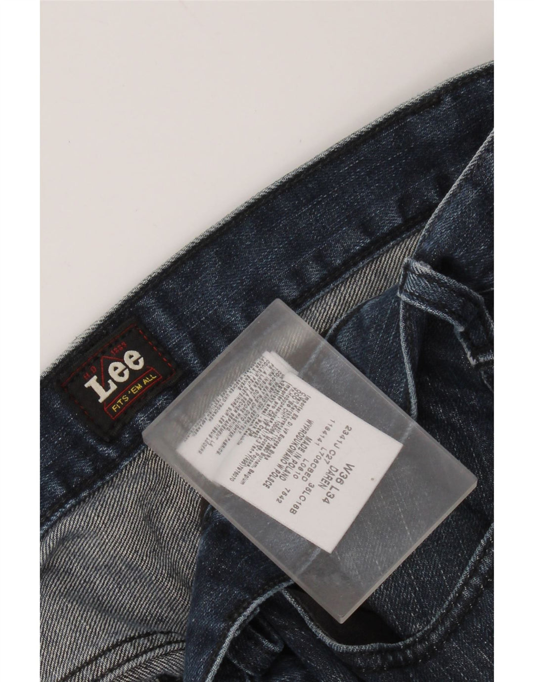LEE Herren Daren Straight Jeans W36 L34 Blaue Baumwolle