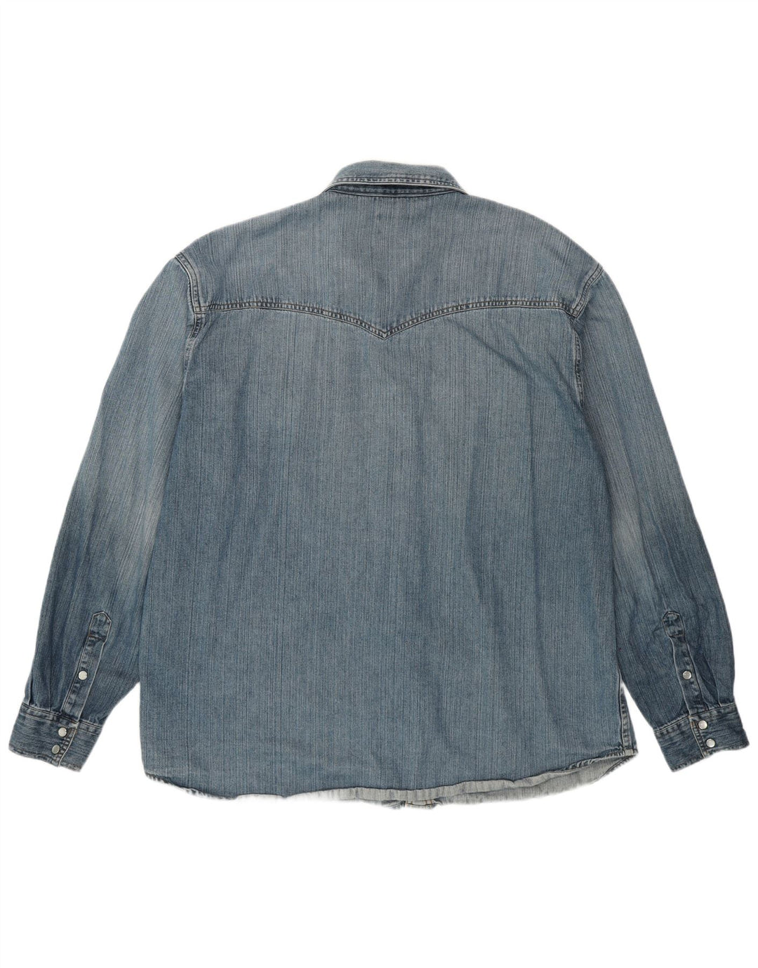 WRANGLER Herren Jeanshemd 2XL Blaue Baumwolle