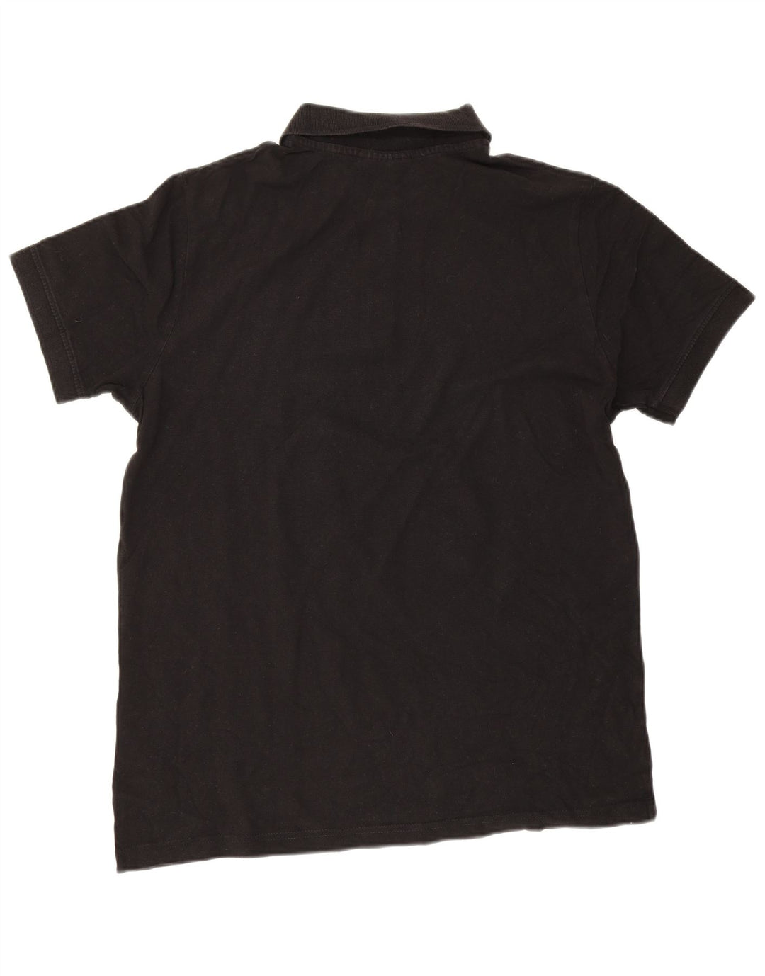 Kappa Herren-Poloshirt, groß, schwarze Baumwolle