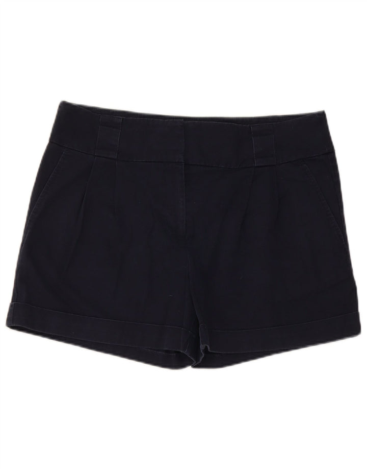 Oasis Damen-Chinoshorts UK 12 Medium W32 Marineblaue Baumwolle