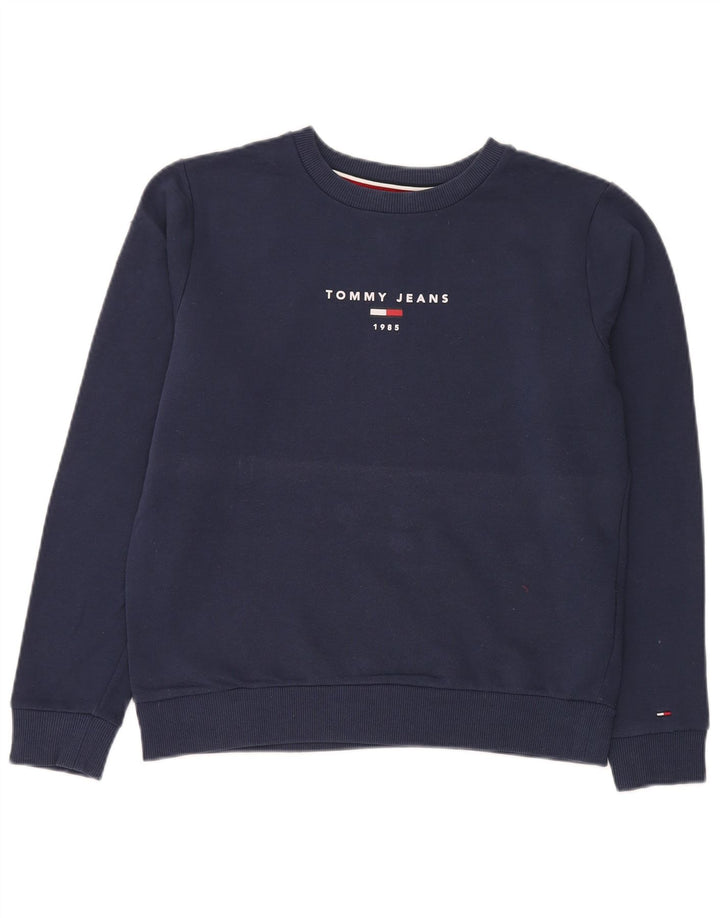 Tommy Hilfiger Damen-Sweatshirt mit Grafik, Gr. 14, mittleres Marineblau