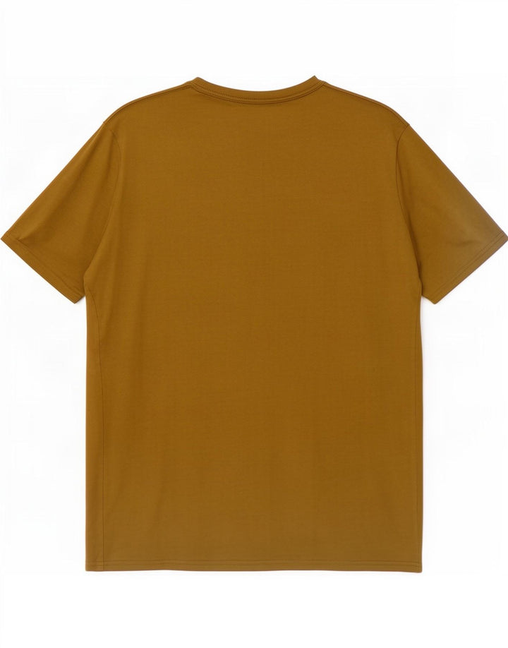 Diesel Herren-T-Shirt mit Grafik, groß, braune Baumwolle