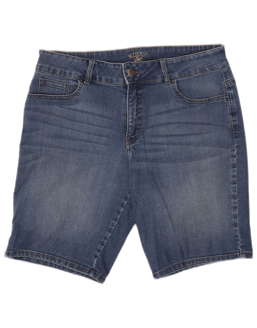 LEE Damen Riders Denim Shorts US 12 Large W32 Blaue Baumwolle