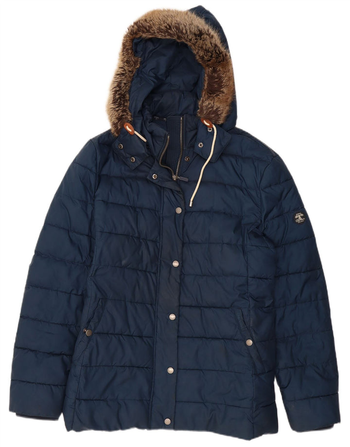 Barbour Damen-Jacke mit Kapuze, gepolstert, UK 18, XL, Marineblau, Polyester