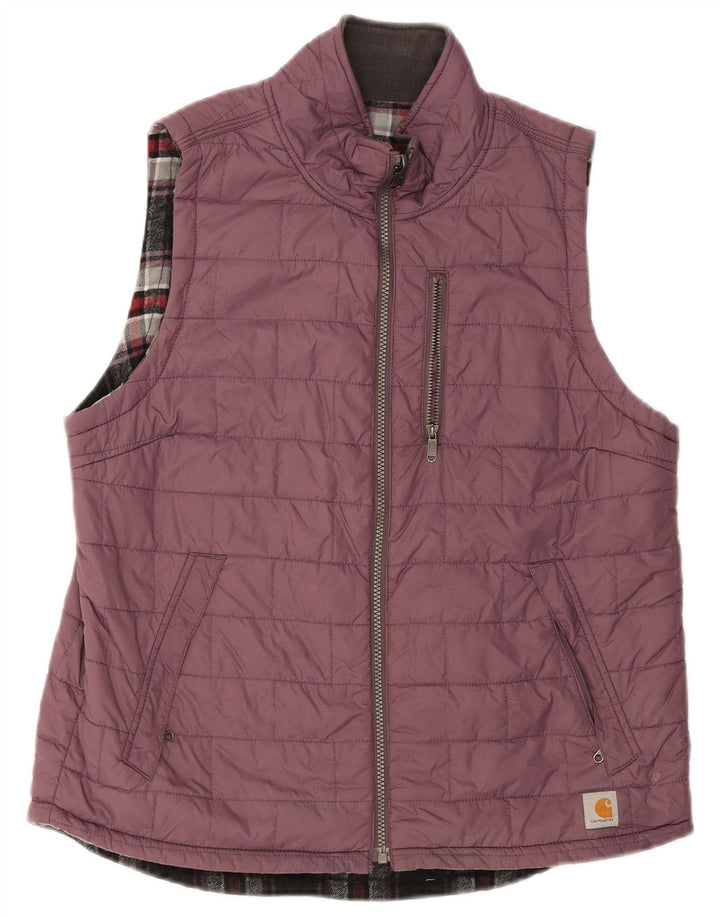 CARHARTT Gepolsterte Damenweste US 8/10 Mittelviolettes Nylon