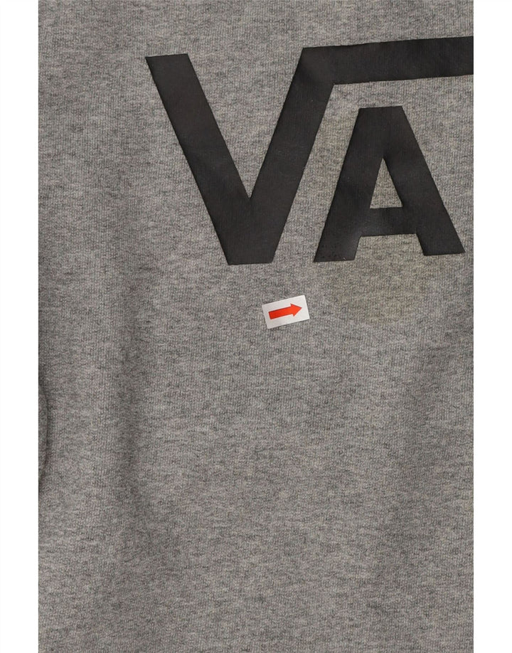 Vans Damen Grafik-Sweatshirt-Pullover UK 18 XL Graue Baumwolle