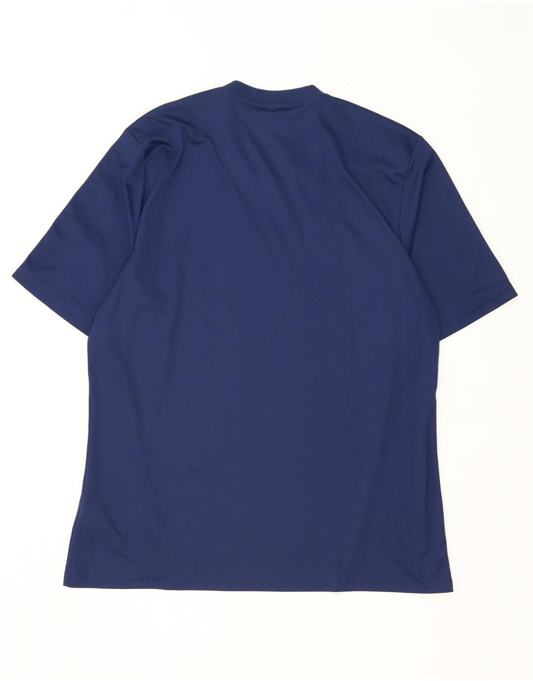 Adidas Herren Climalite T-Shirt Top XL Marineblau gestreift Polyester