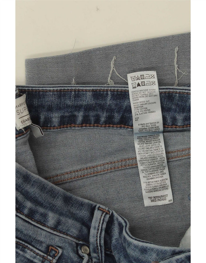 Marks & Spencer Damen Harper Straight Jeans UK 16 Large W32 L25 Blau
