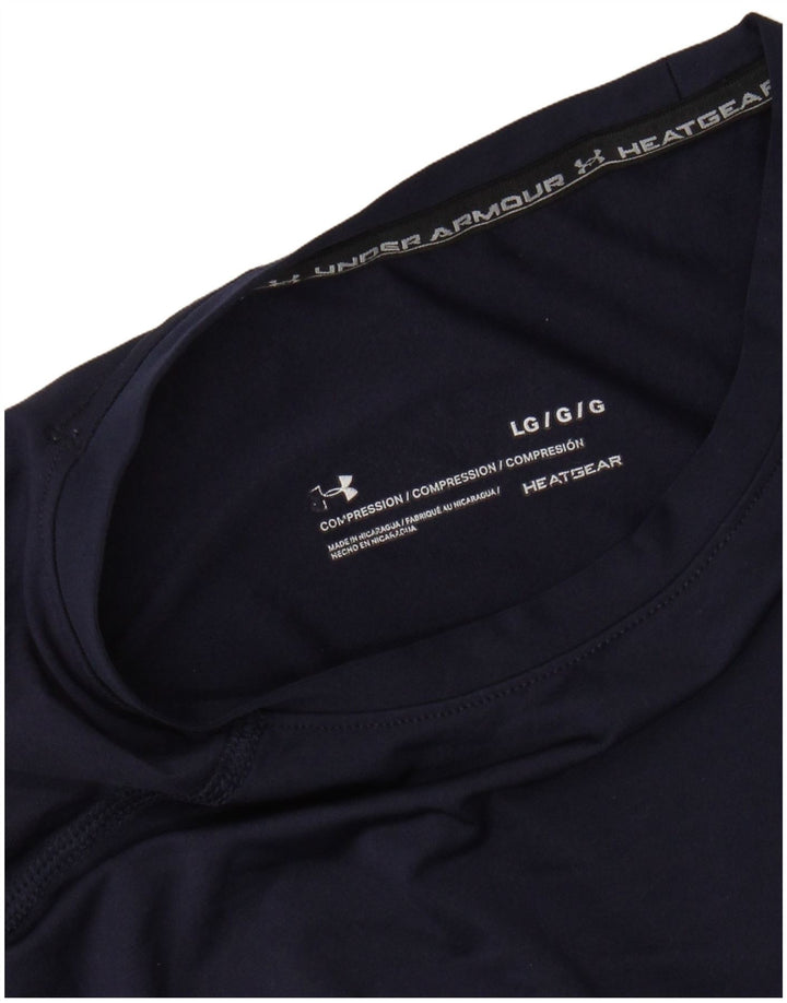 UNDER ARMOUR Damen Heat Gear Weste Top UK 14 Large Marineblau