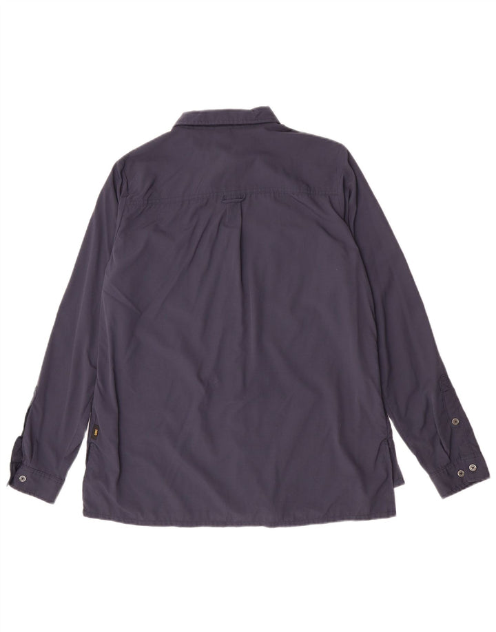 Jack Wolfskin Damen Hemd UK 12 Medium Navy Blue Polyamid