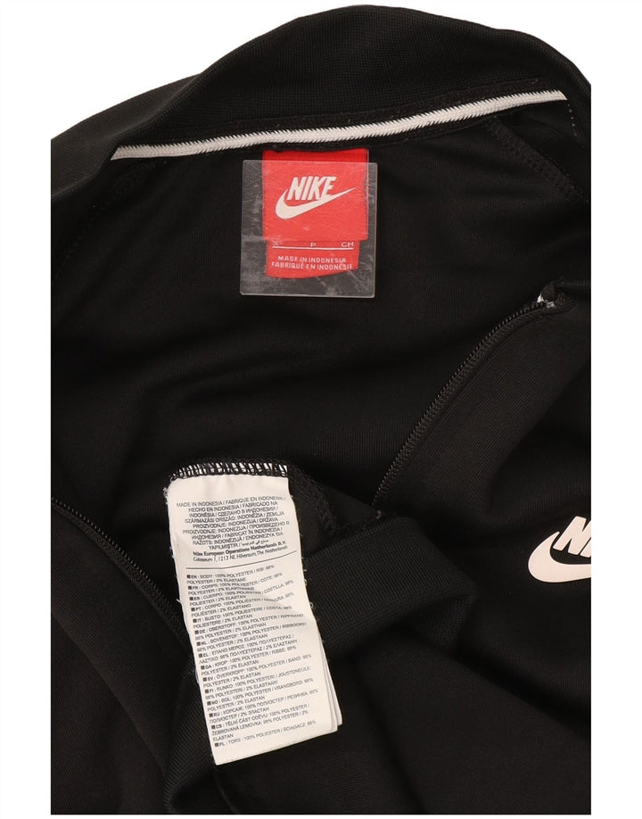 NIKE Damen-Trainingsanzug-Oberteil, übergroß, Gr. 10, Größe S, Schwarz, Farbblock