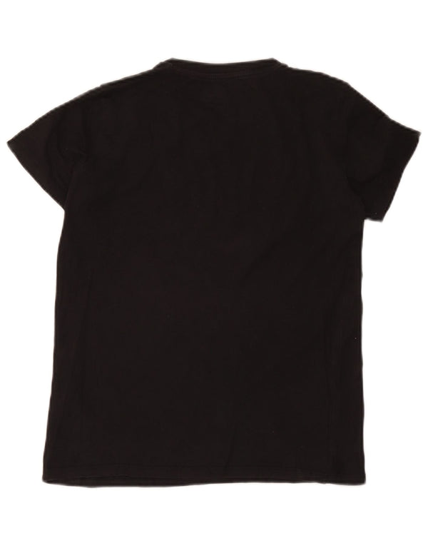 Guess T-Shirt mit Grafik für Jungen, 11–12 Jahre, schwarze Baumwolle